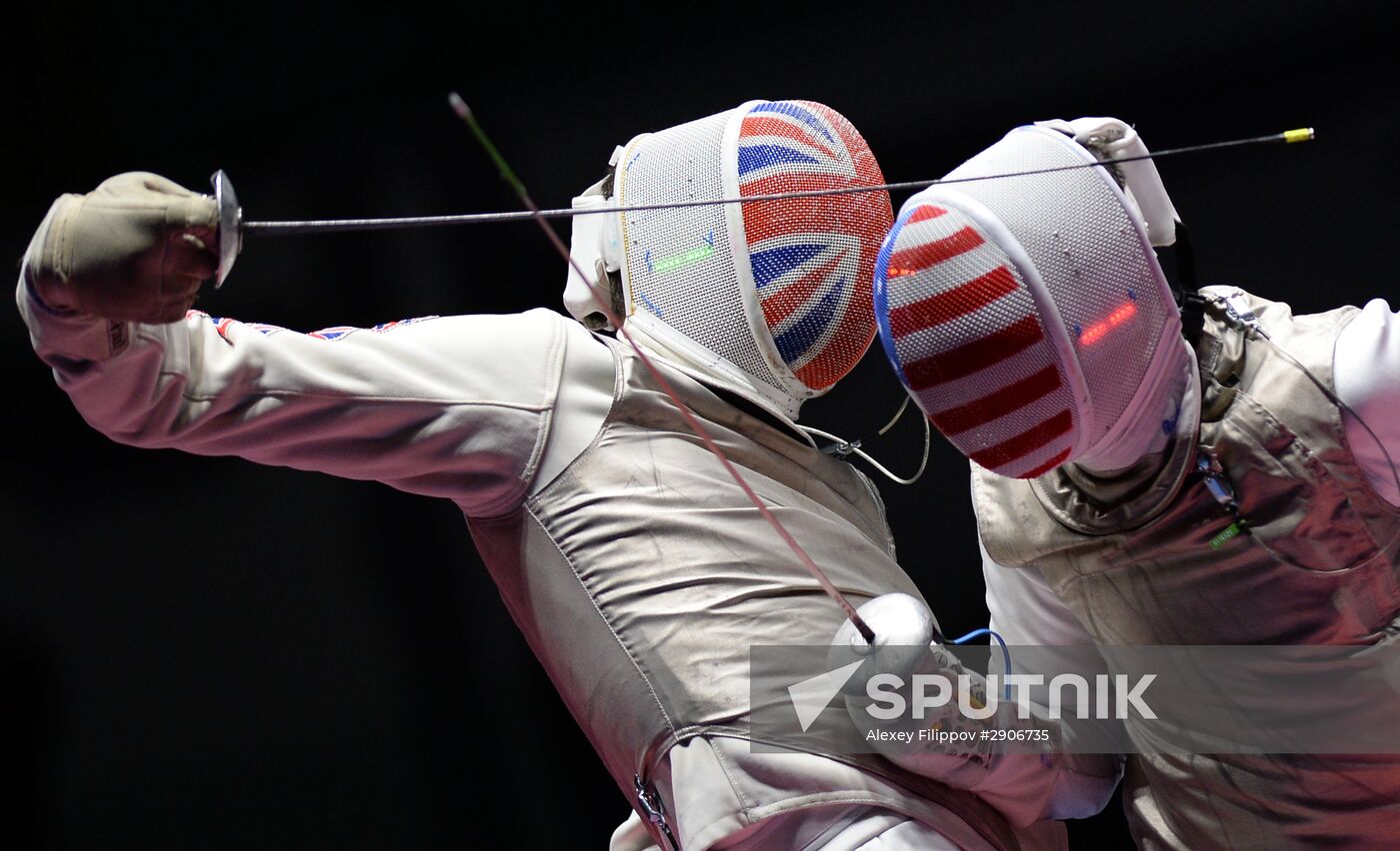 2016 Summer Olympics. Fencing. Men. Foil