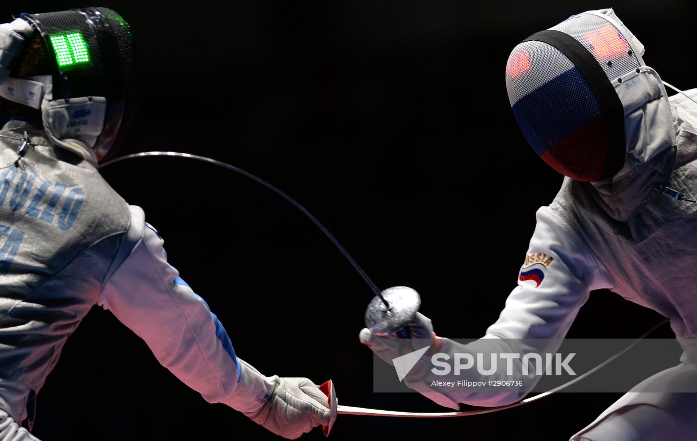 2016 Summer Olympics. Fencing. Men. Foil