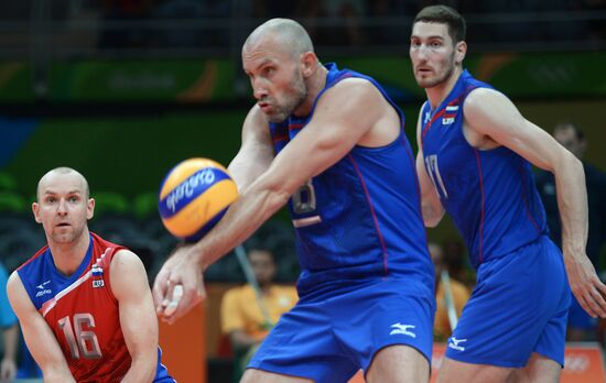 2016 Summer Olympics. Volleyball. Men. Russia vs. Cuba