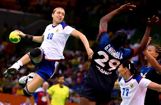 2016 Summer Olympics. Handball. Women. France vs. Russia
