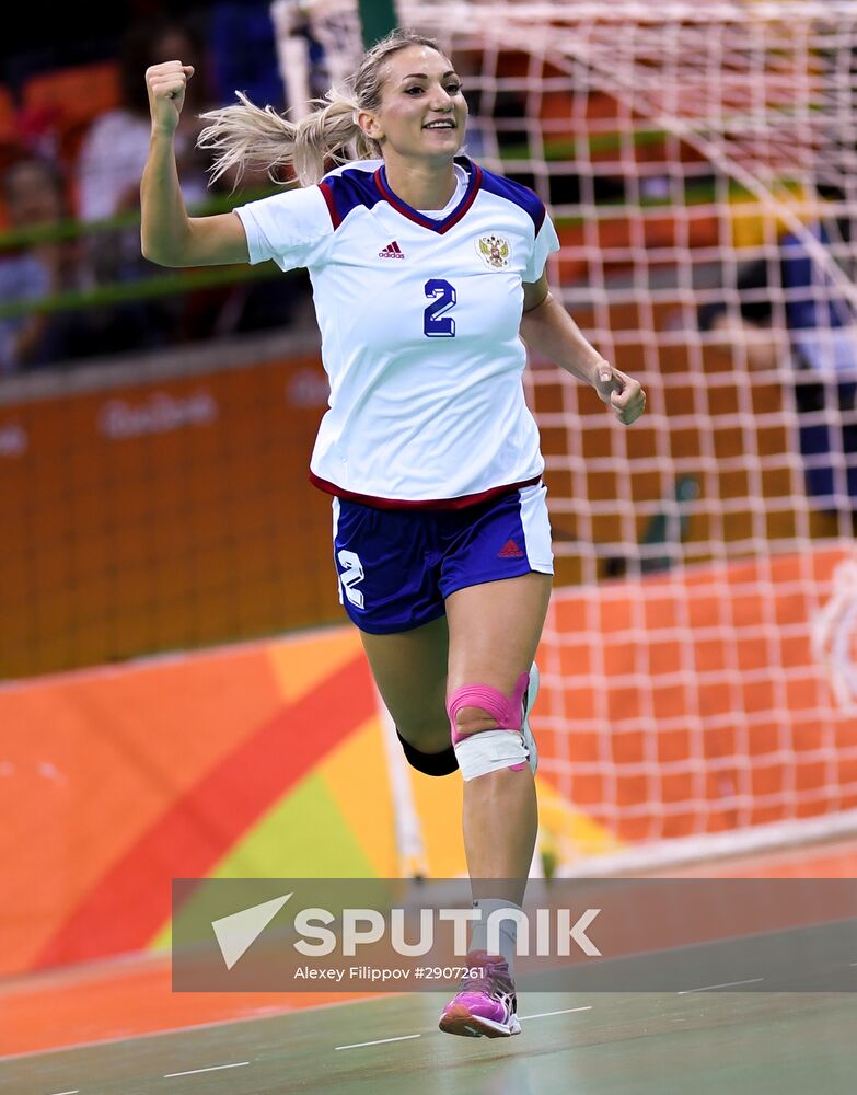 2016 Summer Olympics. Handball. Women. France vs. Russia