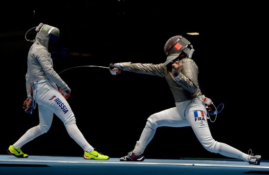 2016 Summer Olympics. Fencing. Women's saber