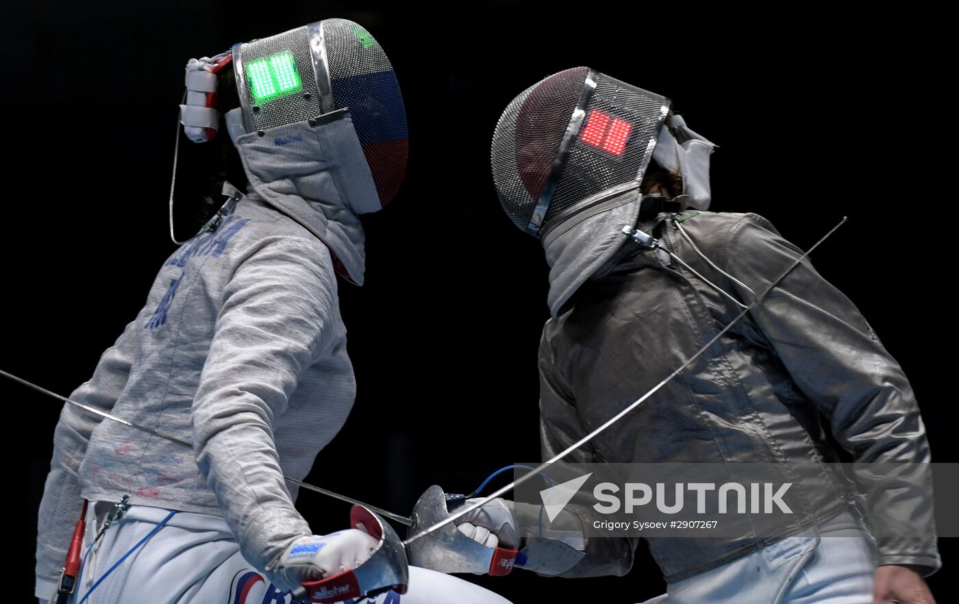 2016 Summer Olympics. Fencing. Women's saber