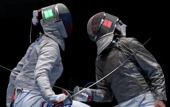 2016 Summer Olympics. Fencing. Women's saber