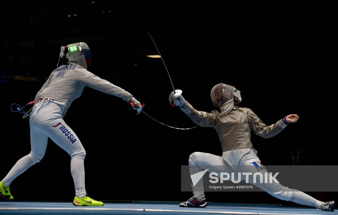 2016 Summer Olympics. Fencing. Women's saber