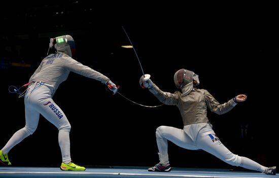 2016 Summer Olympics. Fencing. Women's saber
