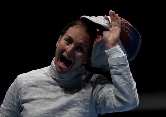2016 Summer Olympics. Fencing. Women's saber