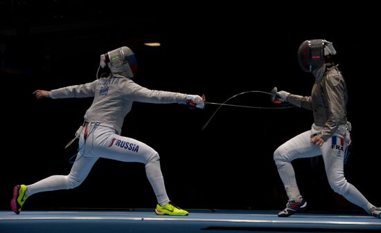 2016 Summer Olympics. Fencing. Women's saber