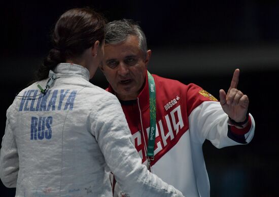 2016 Summer Olympics. Fencing. Women's saber