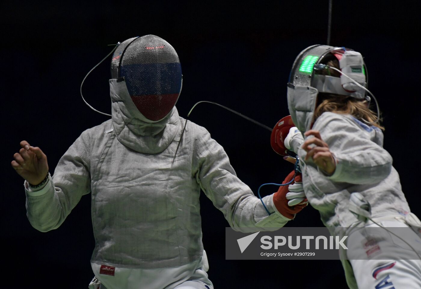 2016 Summer Olympics. Fencing. Women's saber