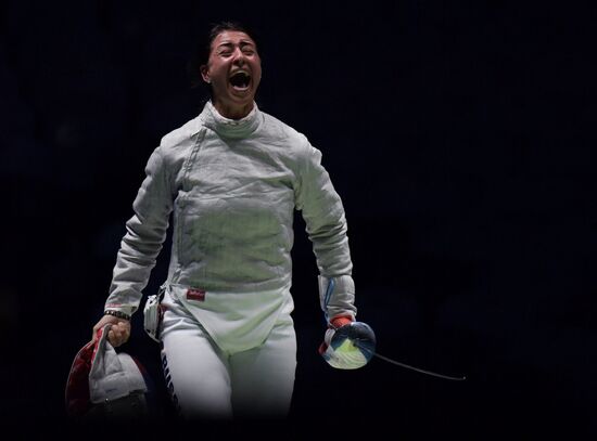 2016 Summer Olympics. Fencing. Women's saber