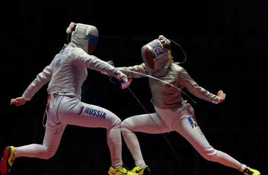 2016 Summer Olympics. Fencing. Women's saber