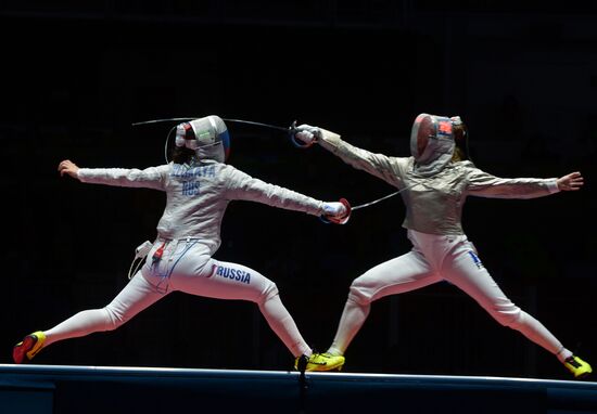 2016 Summer Olympics. Fencing. Women's saber