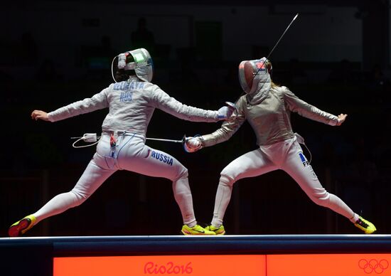 2016 Summer Olympics. Fencing. Women's saber