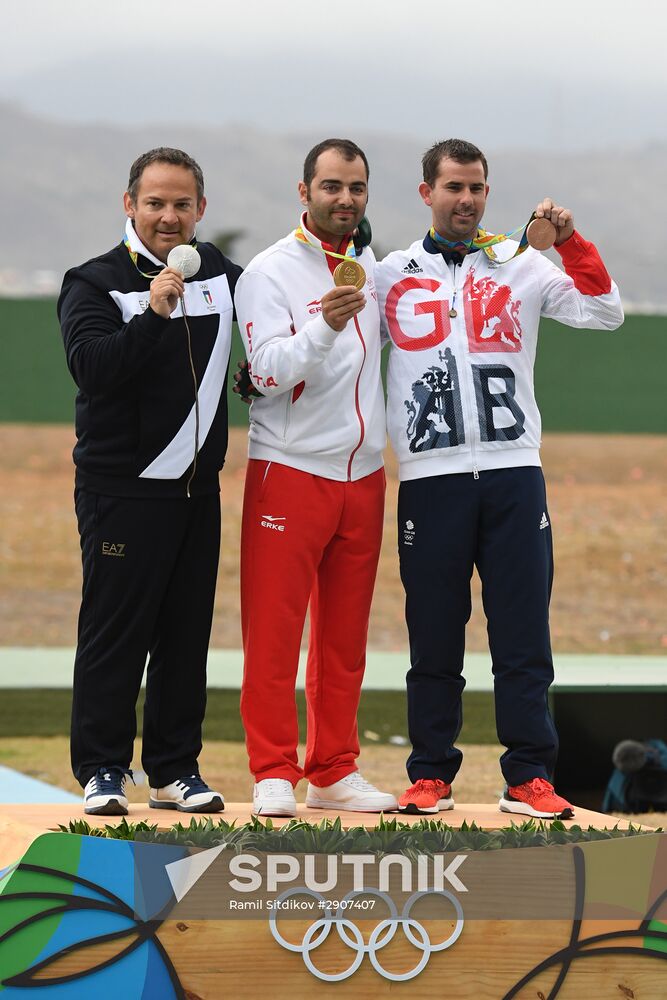 2016 Summer Olympics. Shooting sport. Men. Trap