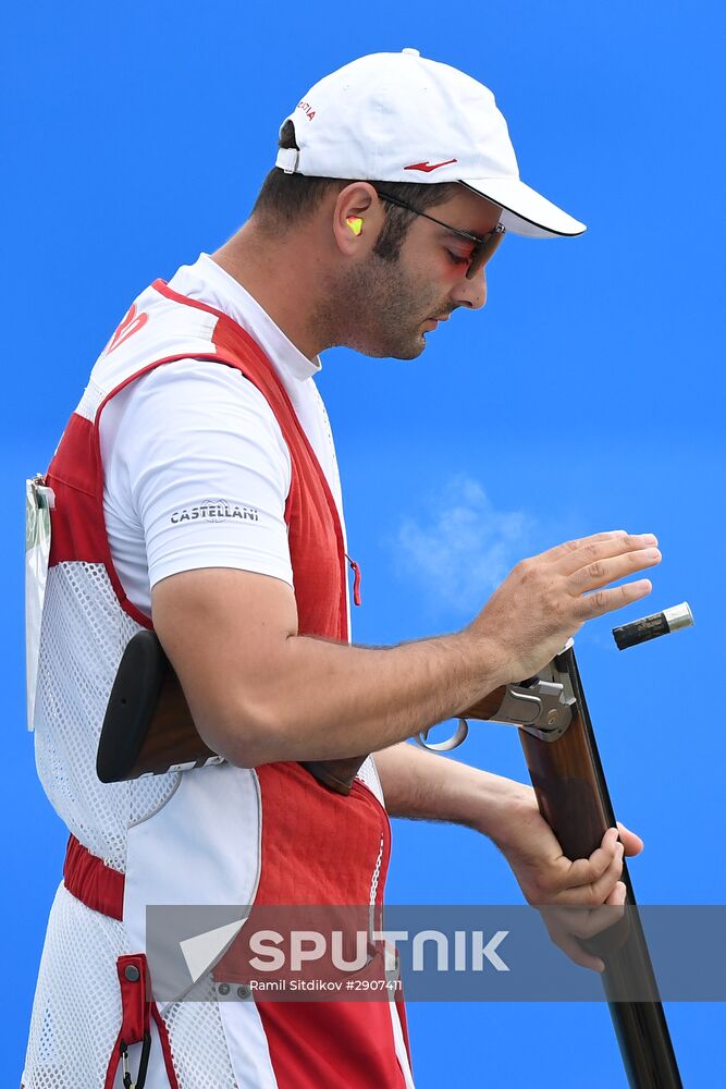 2016 Summer Olympics. Shooting sport. Men. Trap