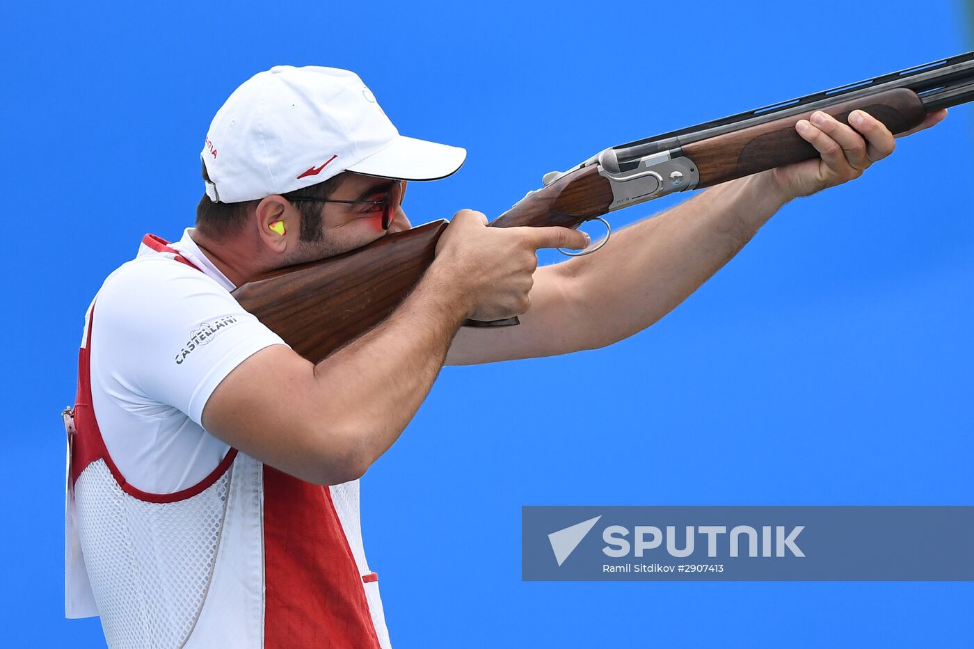 2016 Summer Olympics. Shooting sport. Men. Trap