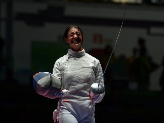 2016 Summer Olympics. Fencing. Women's saber