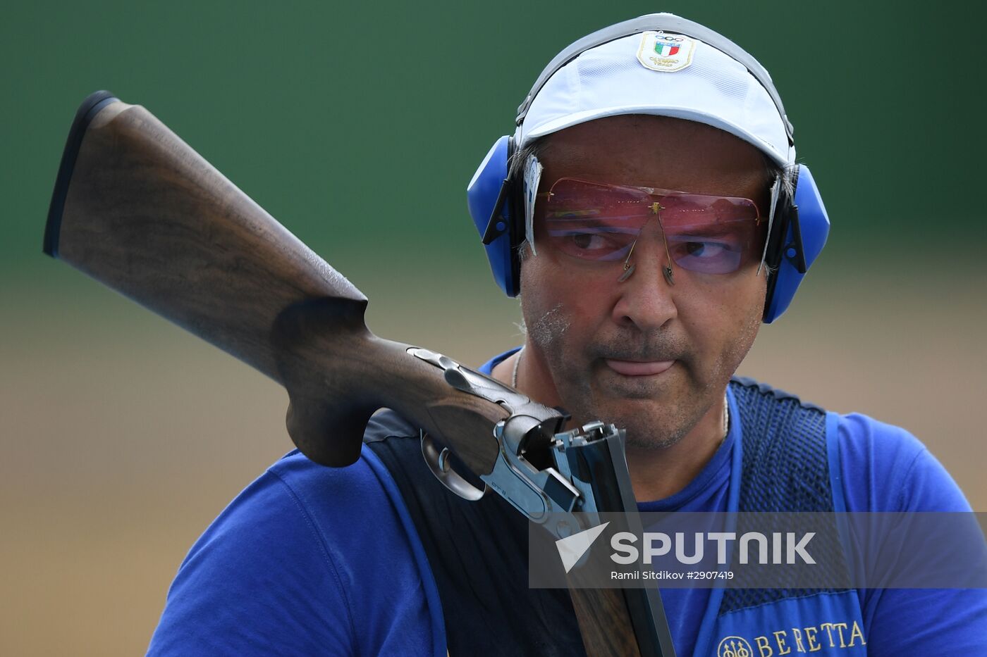 2016 Summer Olympics. Shooting sport. Men. Trap