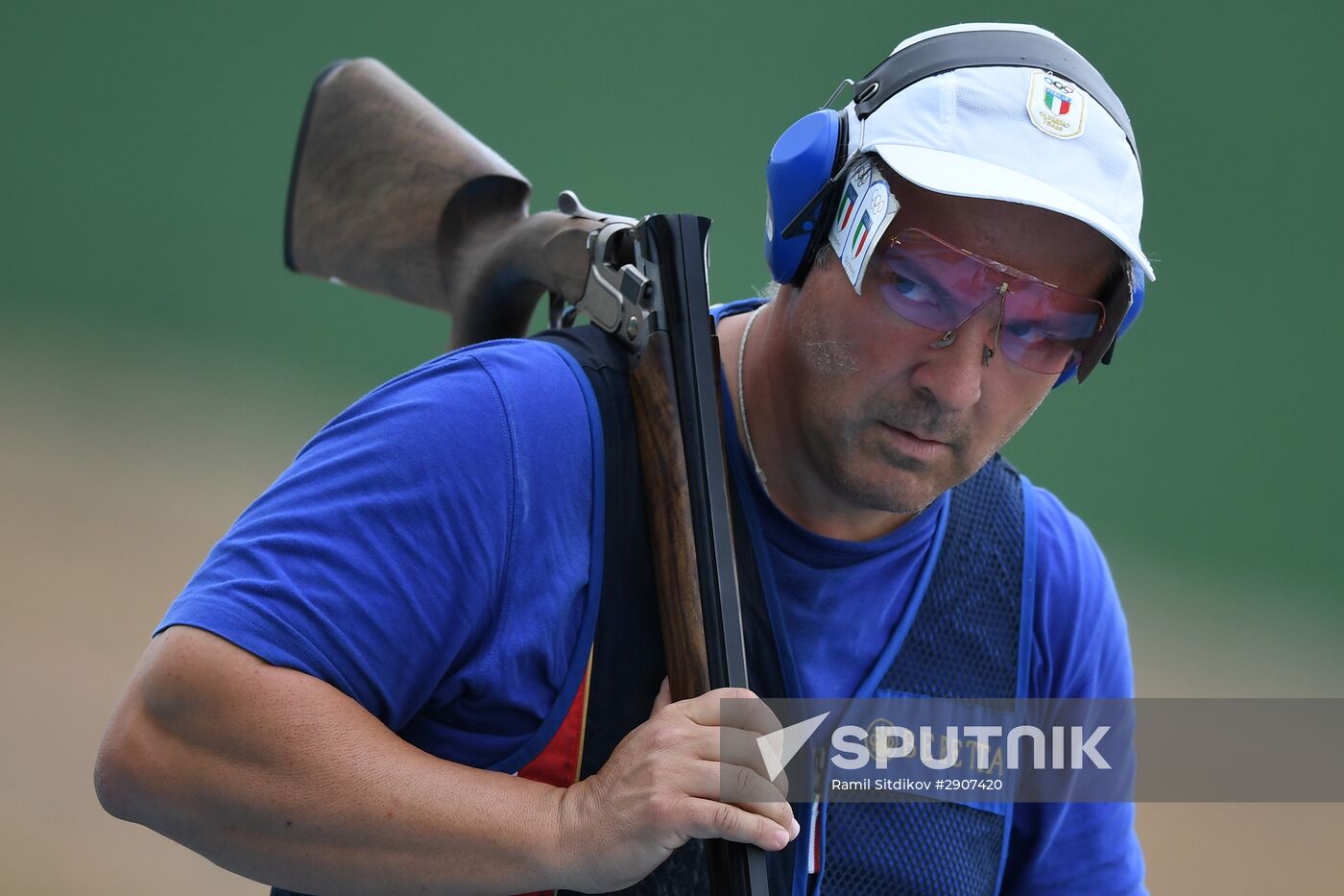 2016 Summer Olympics. Shooting sport. Men. Trap