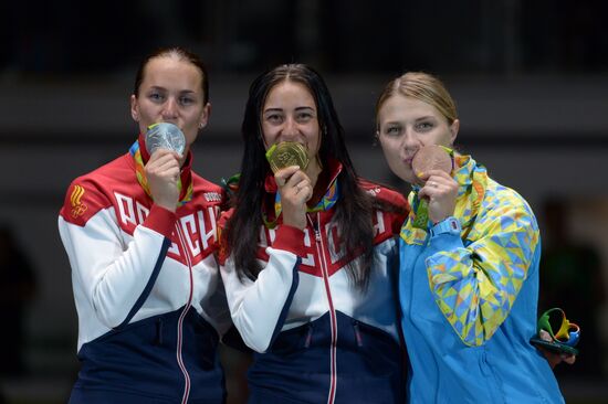 Olympics 2016. Women's fencing. Sabre