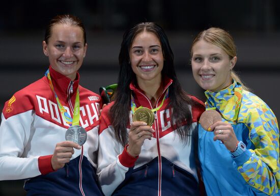 2016 Summer Olympics. Fencing. Women's saber