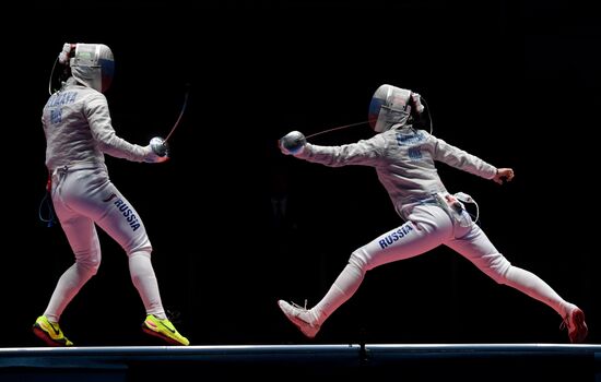 2016 Summer Olympics. Fencing. Women's saber