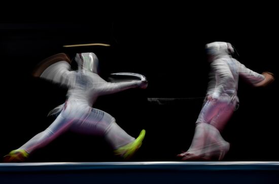 2016 Summer Olympics. Fencing. Women's saber