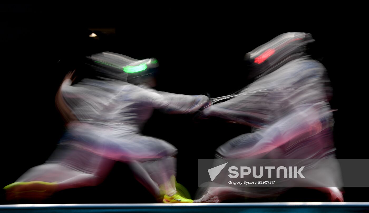2016 Summer Olympics. Fencing. Women's saber