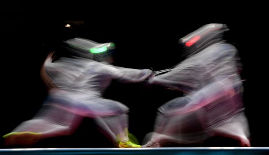 2016 Summer Olympics. Fencing. Women's saber