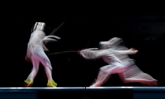 2016 Summer Olympics. Fencing. Women's saber