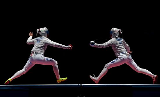 2016 Summer Olympics. Fencing. Women's saber