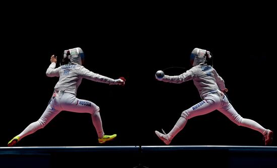 2016 Summer Olympics. Fencing. Women's saber