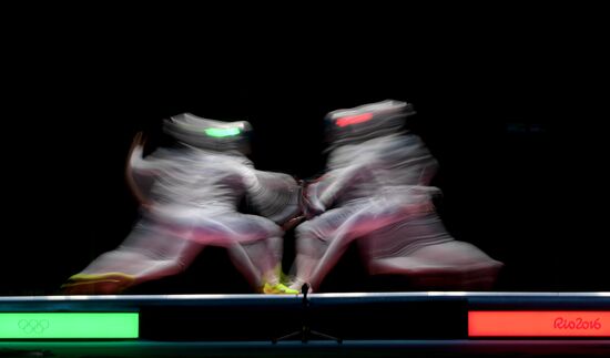 2016 Summer Olympics. Fencing. Women's saber