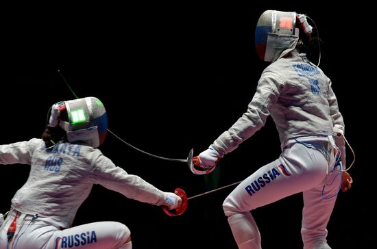 2016 Summer Olympics. Fencing. Women's saber