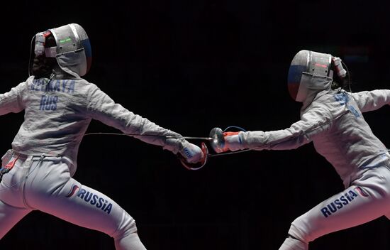 2016 Summer Olympics. Fencing. Women's saber