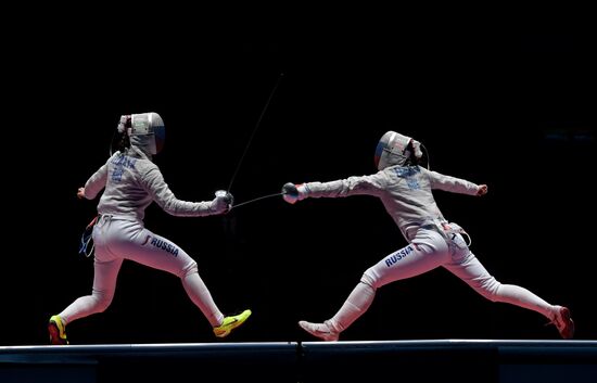 2016 Summer Olympics. Fencing. Women's saber