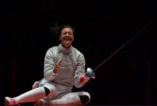 2016 Summer Olympics. Fencing. Women's saber