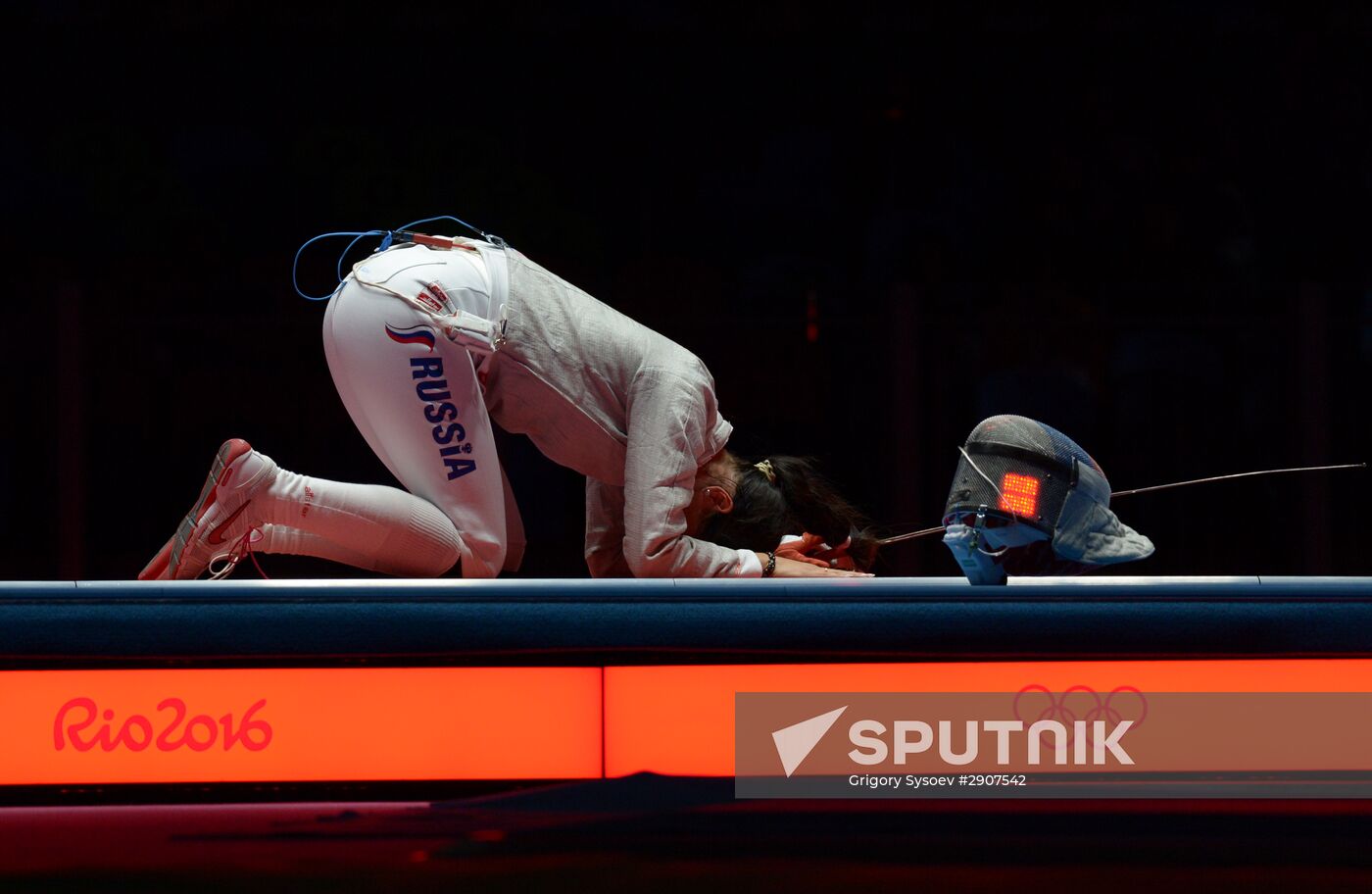 2016 Summer Olympics. Fencing. Women's saber