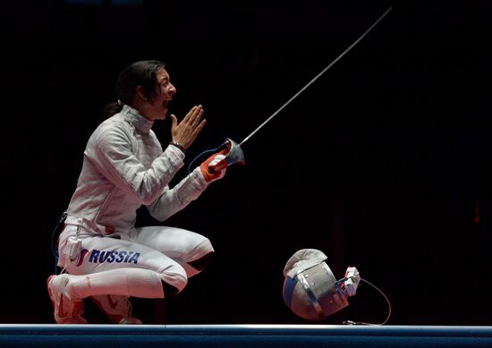 2016 Summer Olympics. Fencing. Women's saber