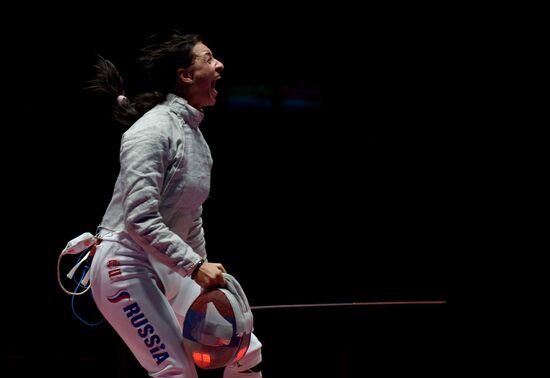 2016 Summer Olympics. Fencing. Women's saber