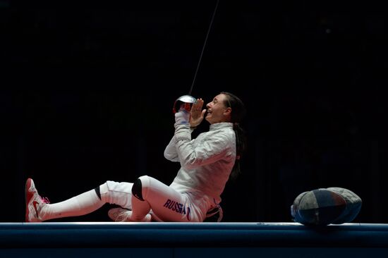 2016 Summer Olympics. Fencing. Women's saber