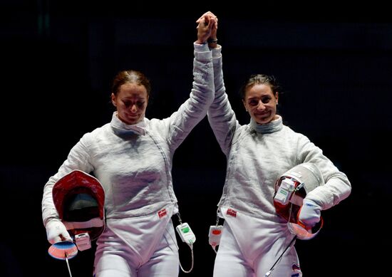 2016 Summer Olympics. Fencing. Women's saber