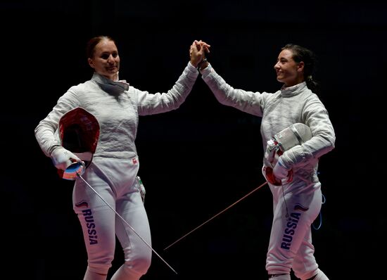 2016 Summer Olympics. Fencing. Women's saber