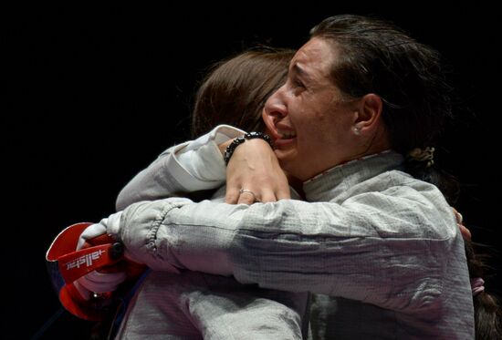 2016 Summer Olympics. Fencing. Women's saber