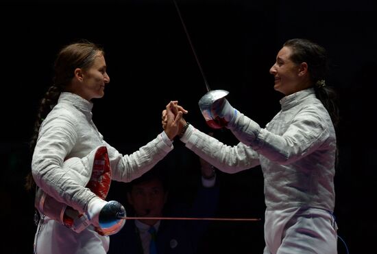 2016 Summer Olympics. Fencing. Women's saber