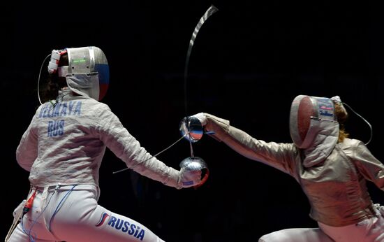 2016 Summer Olympics. Fencing. Women's saber