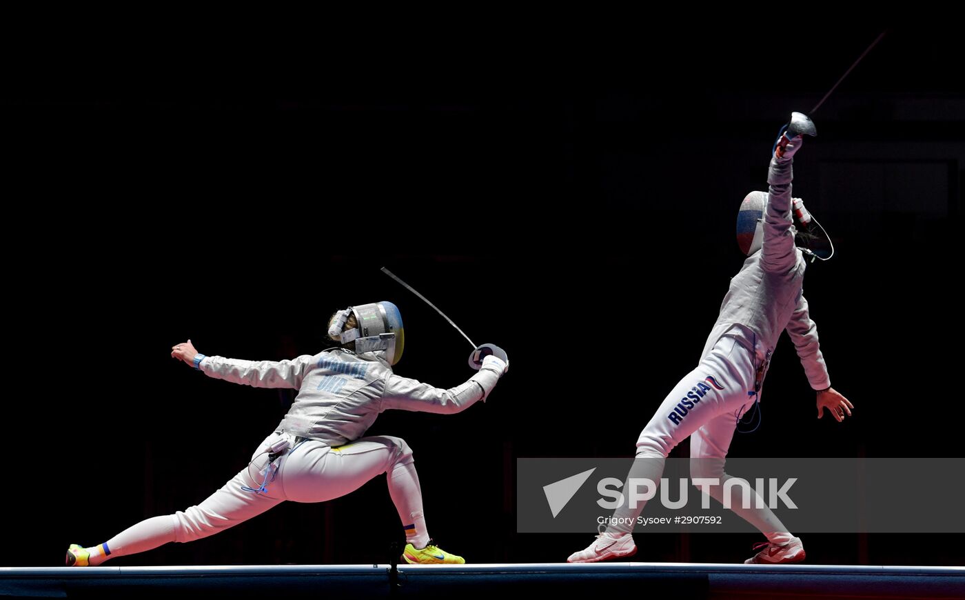 2016 Summer Olympics. Fencing. Women's saber