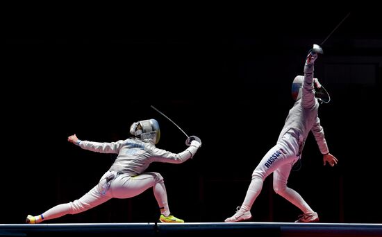 2016 Summer Olympics. Fencing. Women's saber