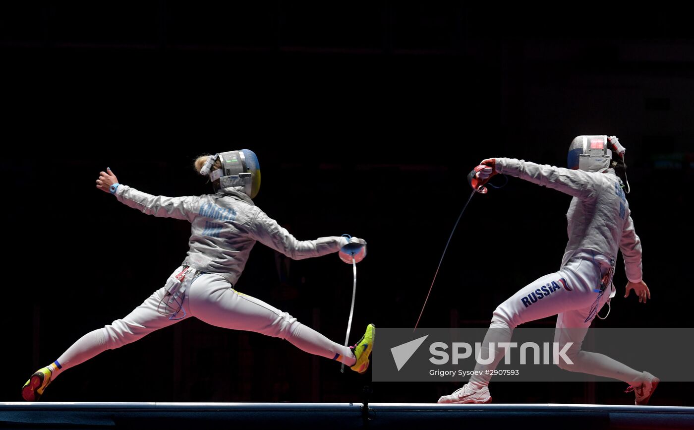 2016 Summer Olympics. Fencing. Women's saber